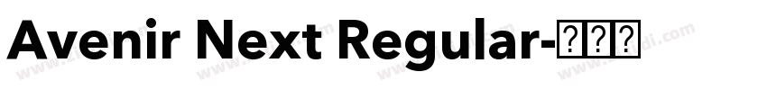 Avenir Next Regular字体转换